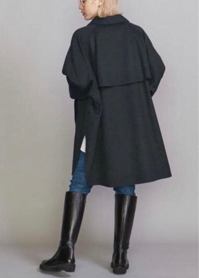 Beauty & Youth リバー ポンチョ コート Dark Green M