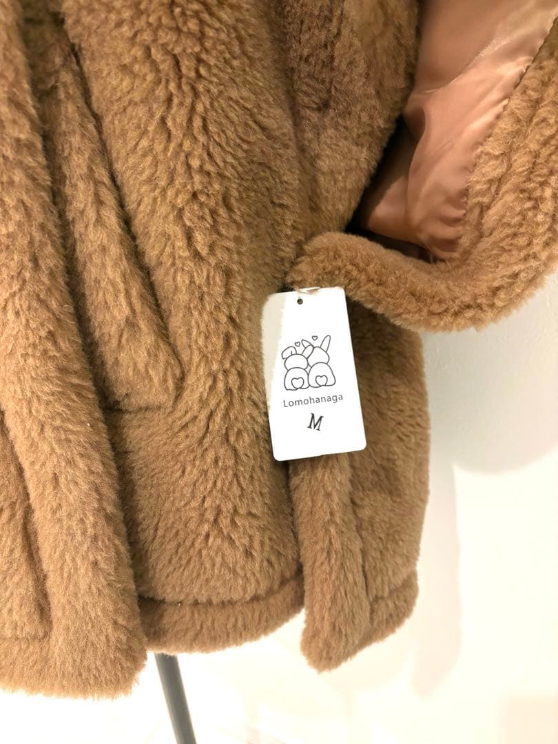 【タグ付き新品】アルパカウールケープコート　MaxMaraテディ風