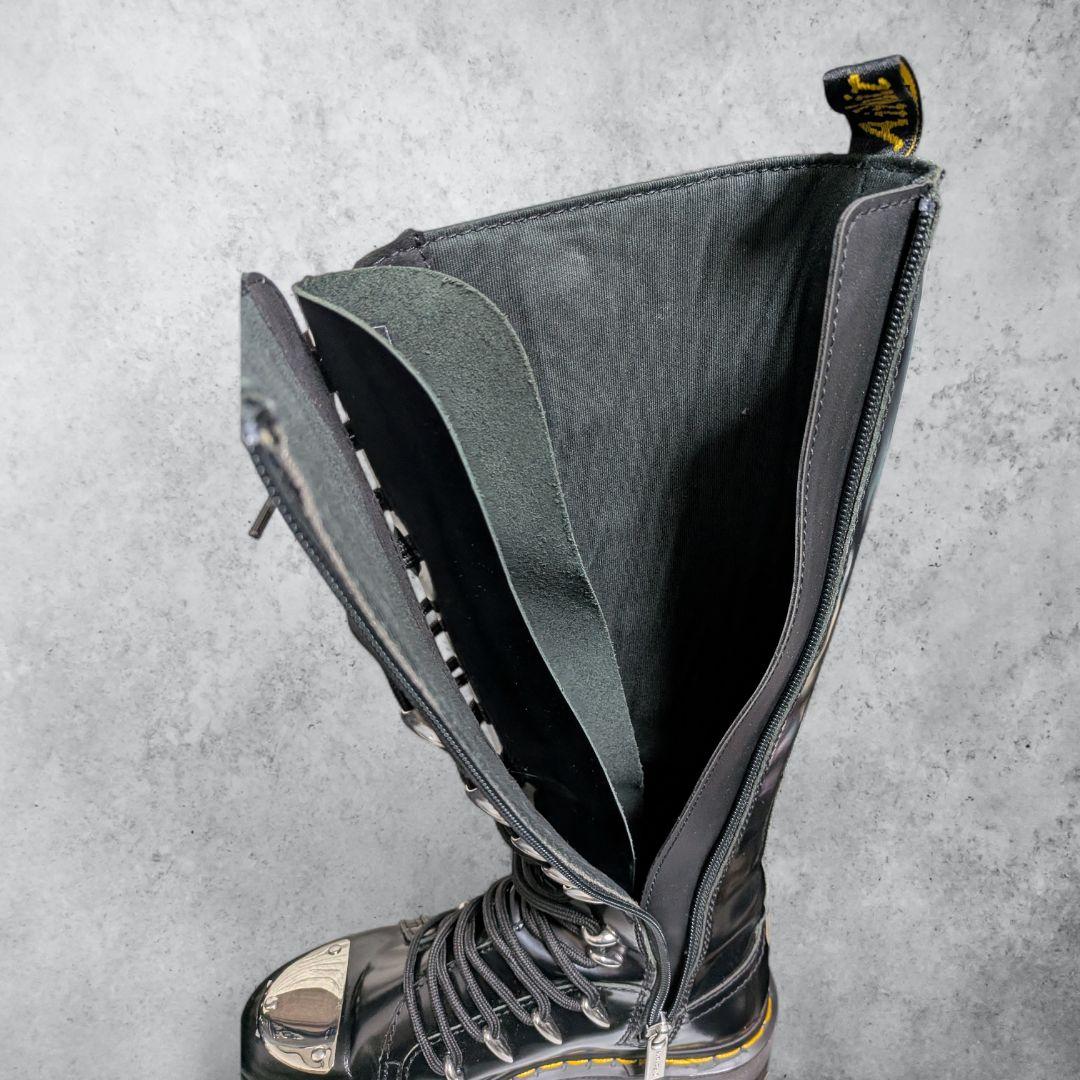 極美品 ドクターマーチン 1B60 LTT MAX UK4 ロングブーツ 厚底