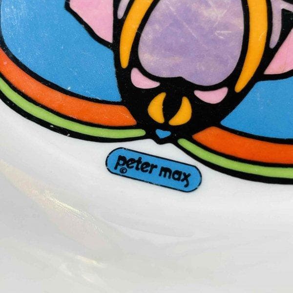 60s 70s Peter Max IROQUOIS社製 皿 ピーターマックス