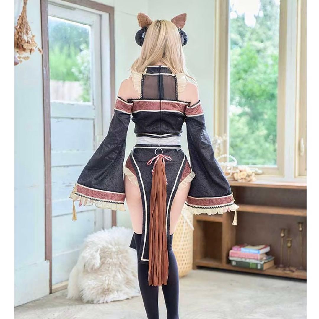 Malymoon♡完売品！ブラックチャイナテールホースドレス♡コスプレ♡午年巫女