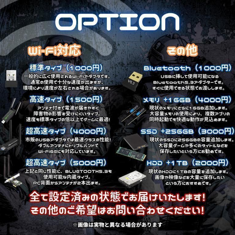 超コスパゲーミングPCフルセット core i7 GTX1050Ti　g274