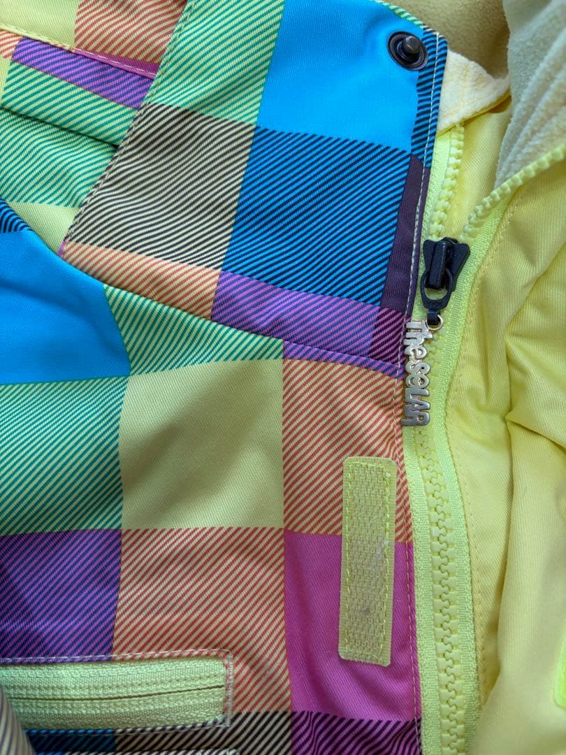 Sista.J マルチカラー チェック柄 スノーボードウェア