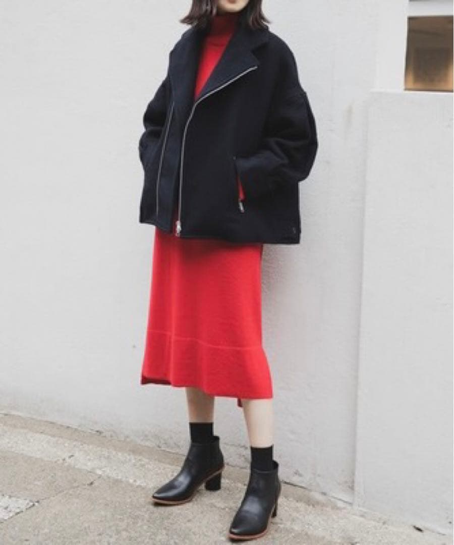 【定価42900円】ZUCCa リバーウールコート ライダース