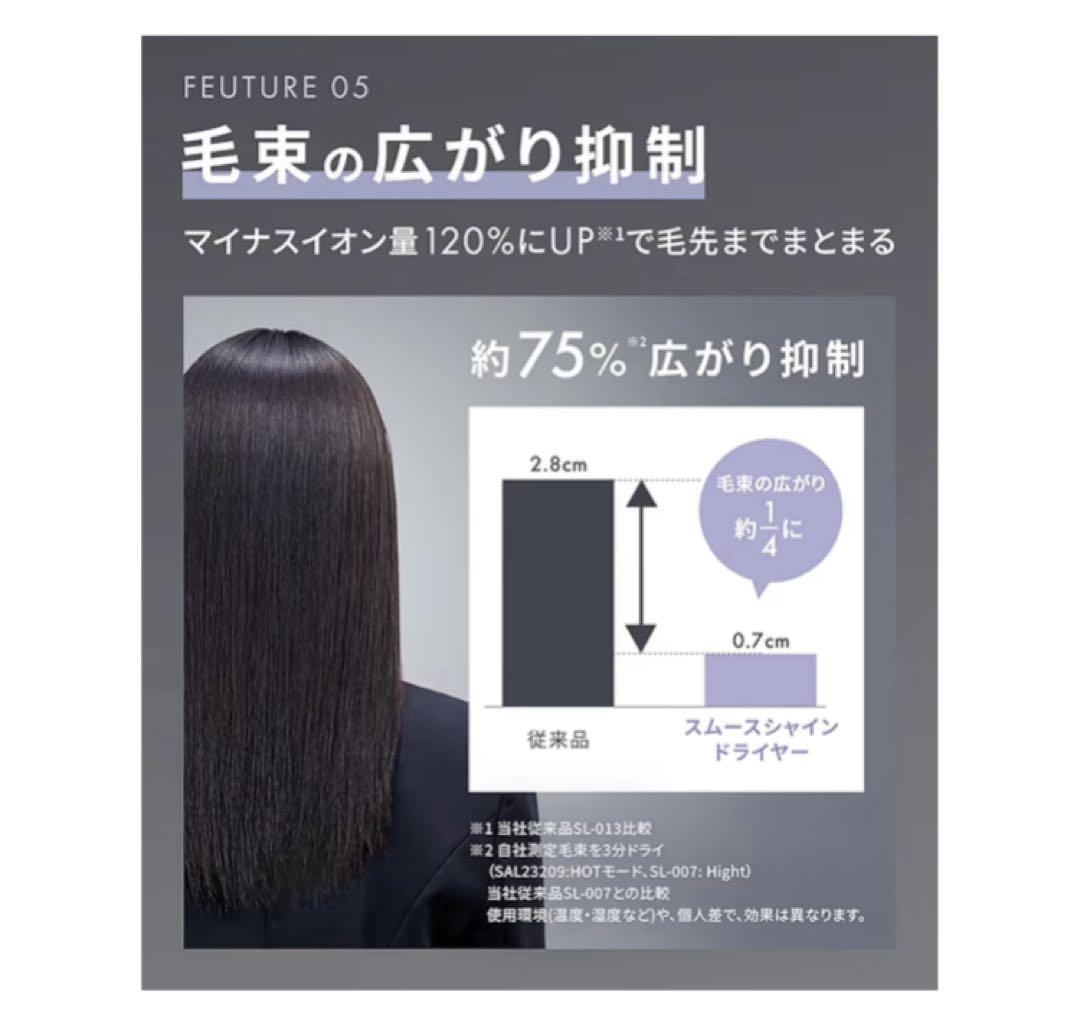 サロニア スムースシャイン ドライヤー グレー SAL23209GR 新品未開封