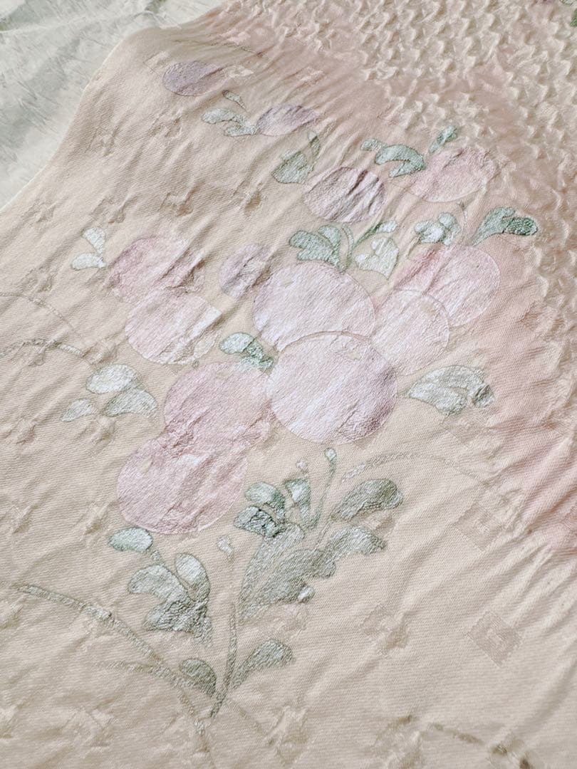 【訳あり特別価格】　正絹　訪問着　総絞り　四季華合わせ