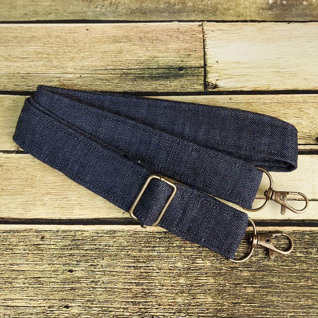 刺繍デニムバック　No.662　デニムリメイク　刺繍バック　サイドポケット