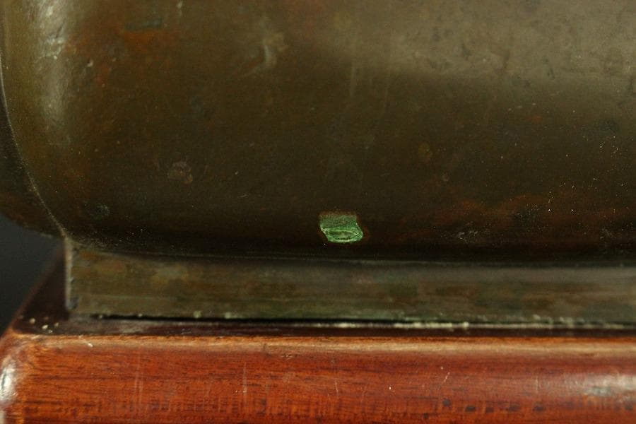 古銅 持ち手付 瓶掛 火鉢(ZE508)