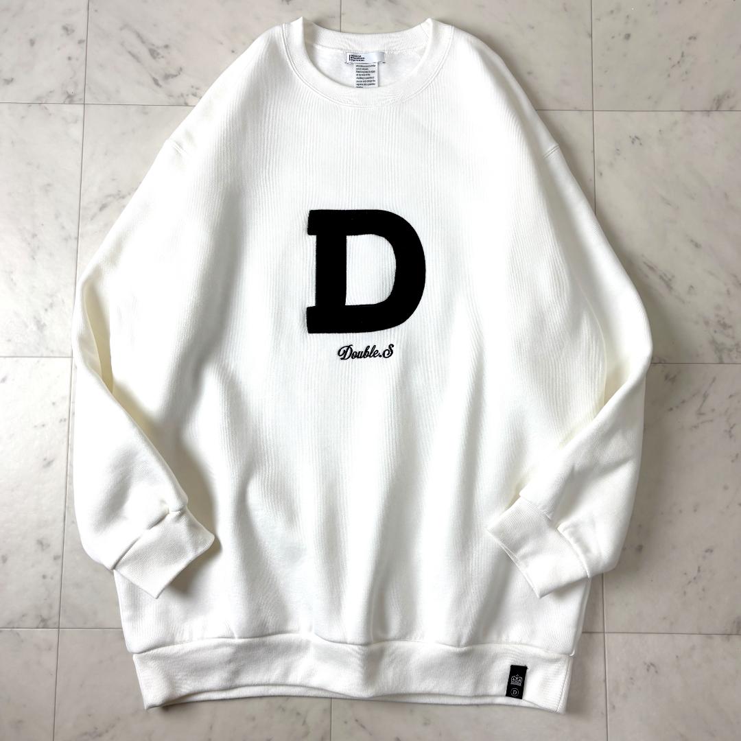 ダブルスタンダードクロージング F Dロゴ裏起毛プルオーバー 白 WEB限定