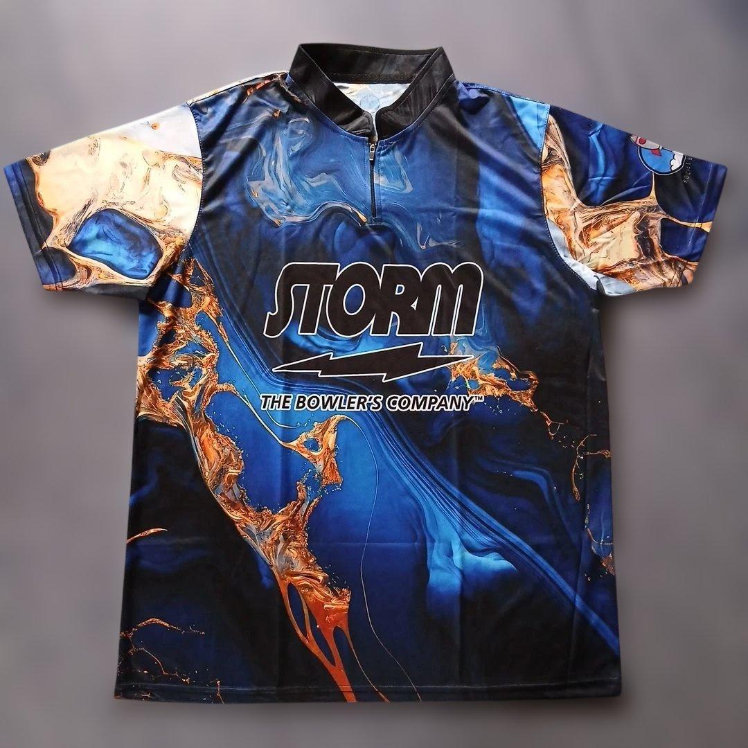 ✨新品✨ボウリングウェア　日本サイズ2XL　ストーム　ブルー