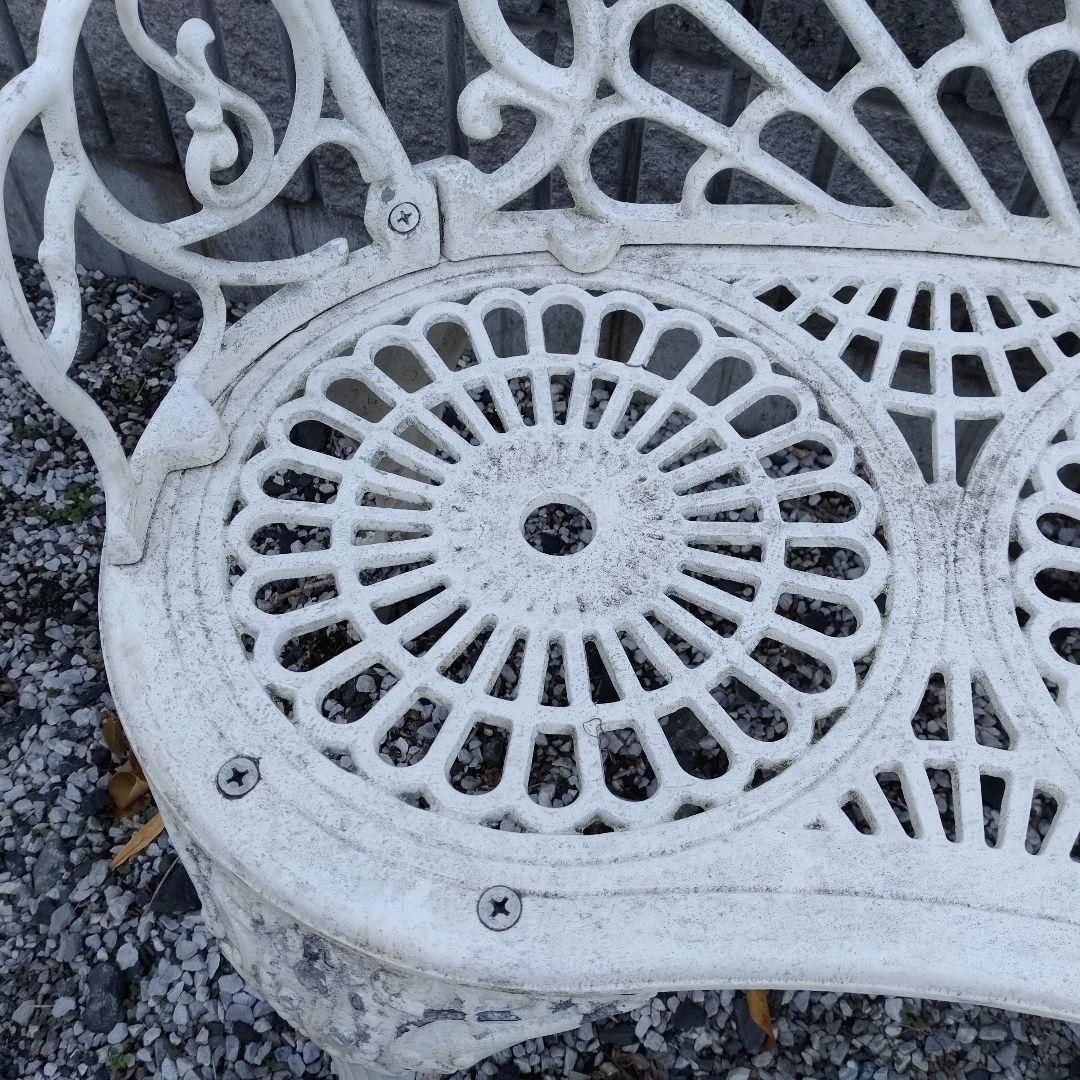 1/2　Garden Bench ガーデン ベンチ White ホワイト送料無料