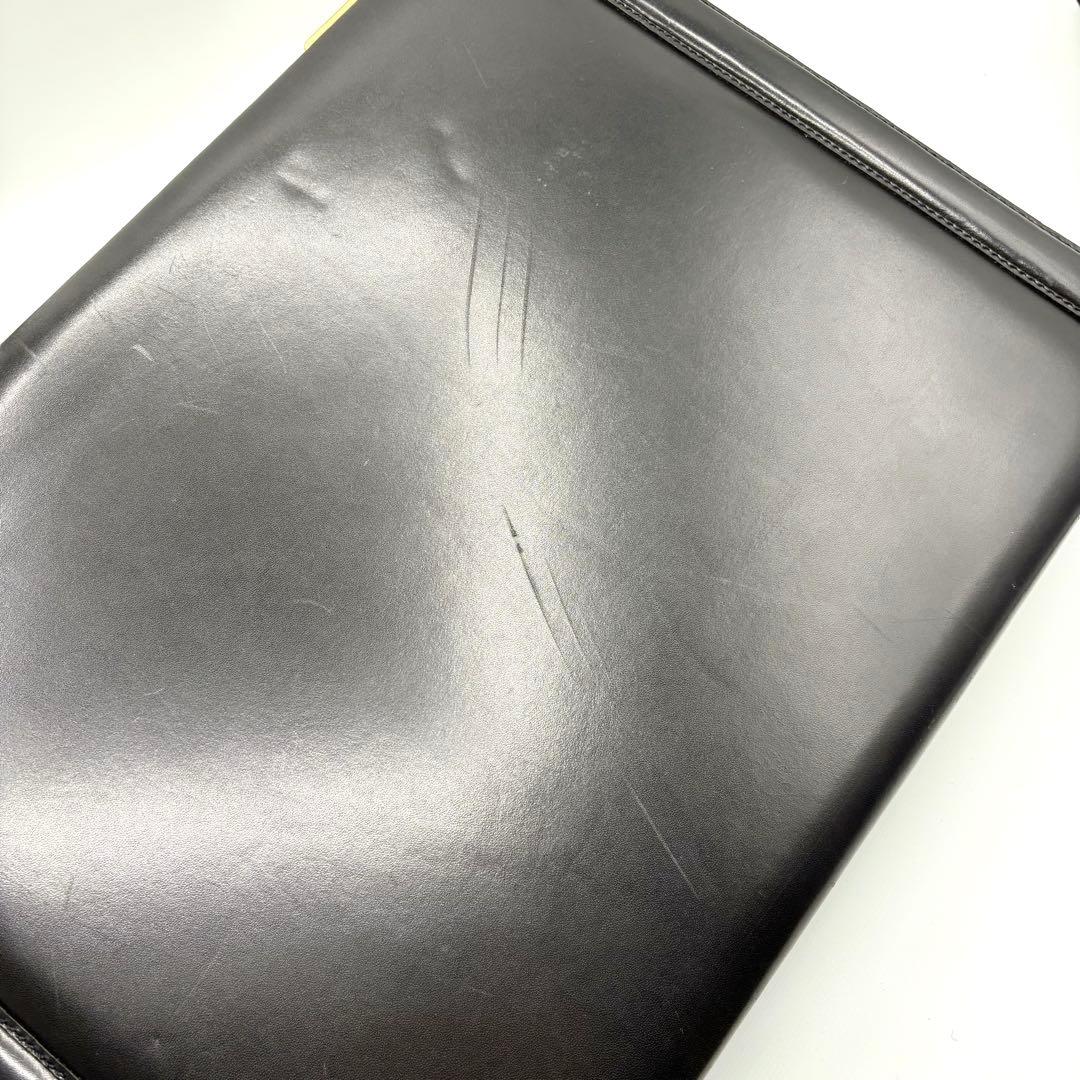 高級 オールレザー グッチ PRESTO ダイヤルロック アタッシュケース 黒