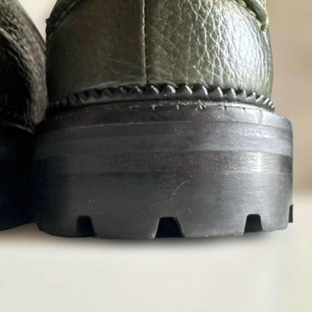 【美品】ETRO　レザーローファー　イタリア製　シボ革　41サイズ