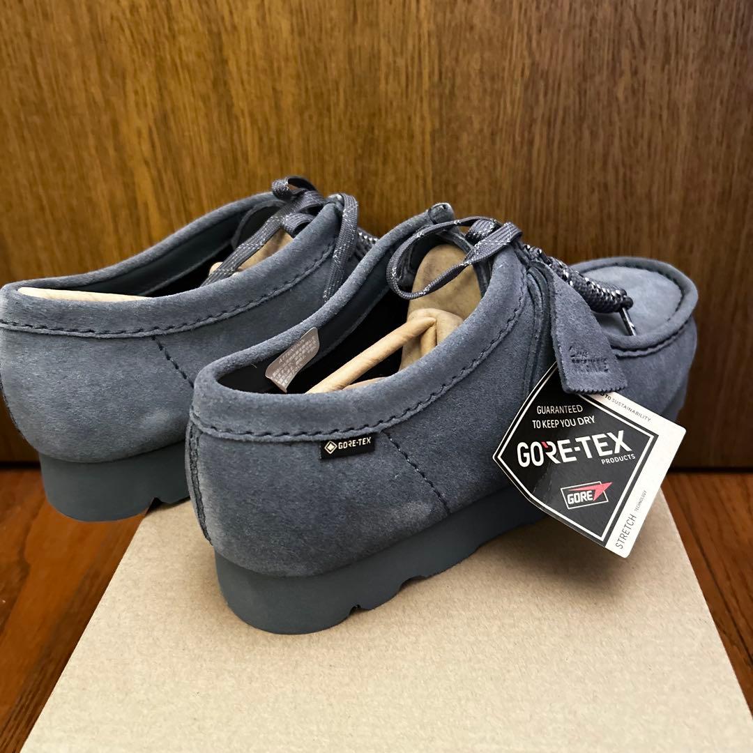 【新品未使用】定価 34,100 クラークス ワラビー ゴアテックス グレー