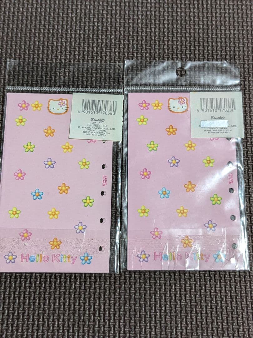 ハローキティ　システム手帳リフィル　6穴　 レトロ　サンリオ　文具　平成レトロ