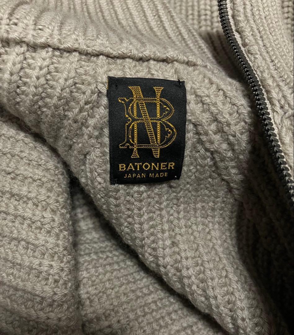 BATONERバトナーのドライバーズニットセーター　送料無料　サイズ1