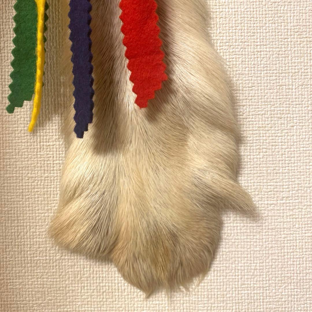 クリスマス　壁飾り　飾り　トナカイ　毛皮　ヴィンテージ　リアルファー