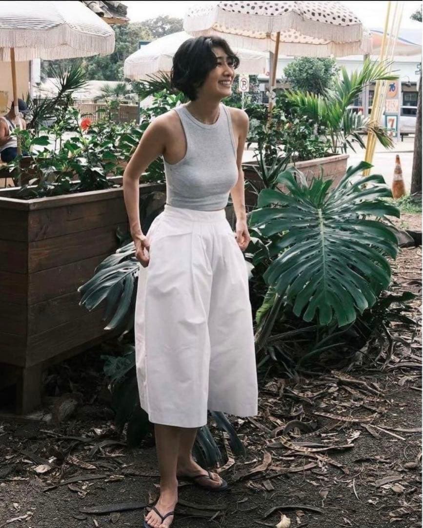 nala ドレスパンツ　ホワイト