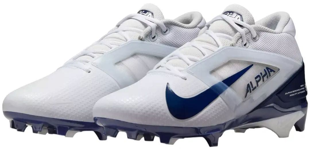 ナイキ 26 アルファメナス プロ アメフト スパイク シューズ 靴 白 紺