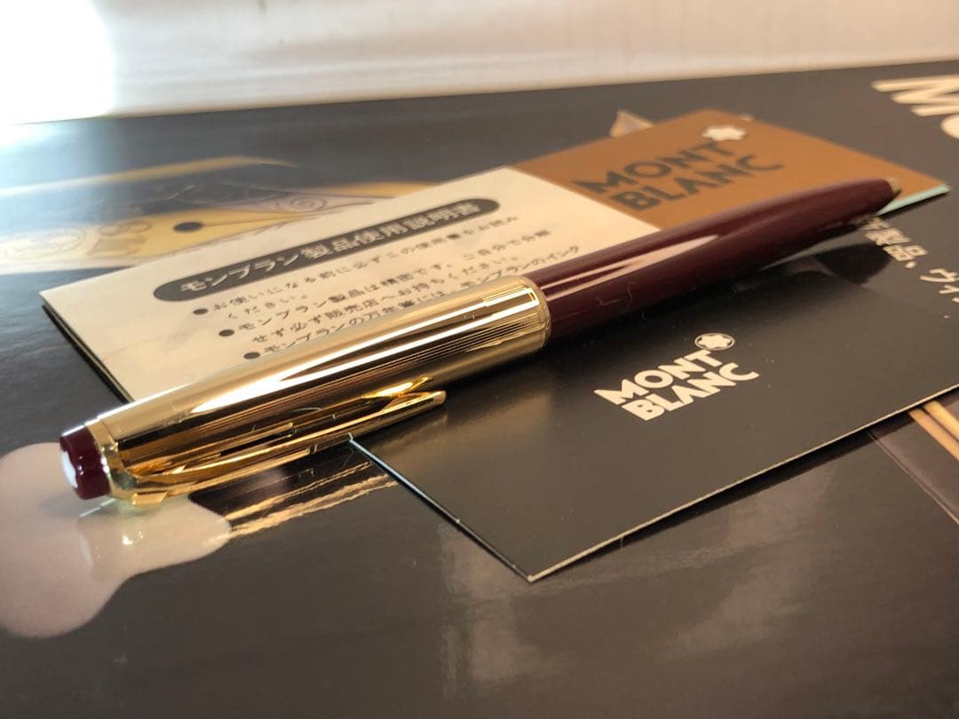 美品⭐️金運を呼ぶ！⭐️ロールゴールド総金張りキャップ&ボルドーNo78⭐️モンブラン