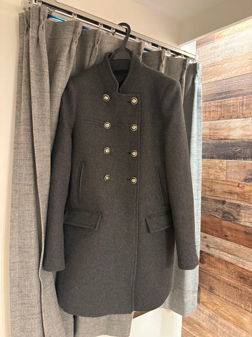 ZARA ウールダブルブレストコート　XS