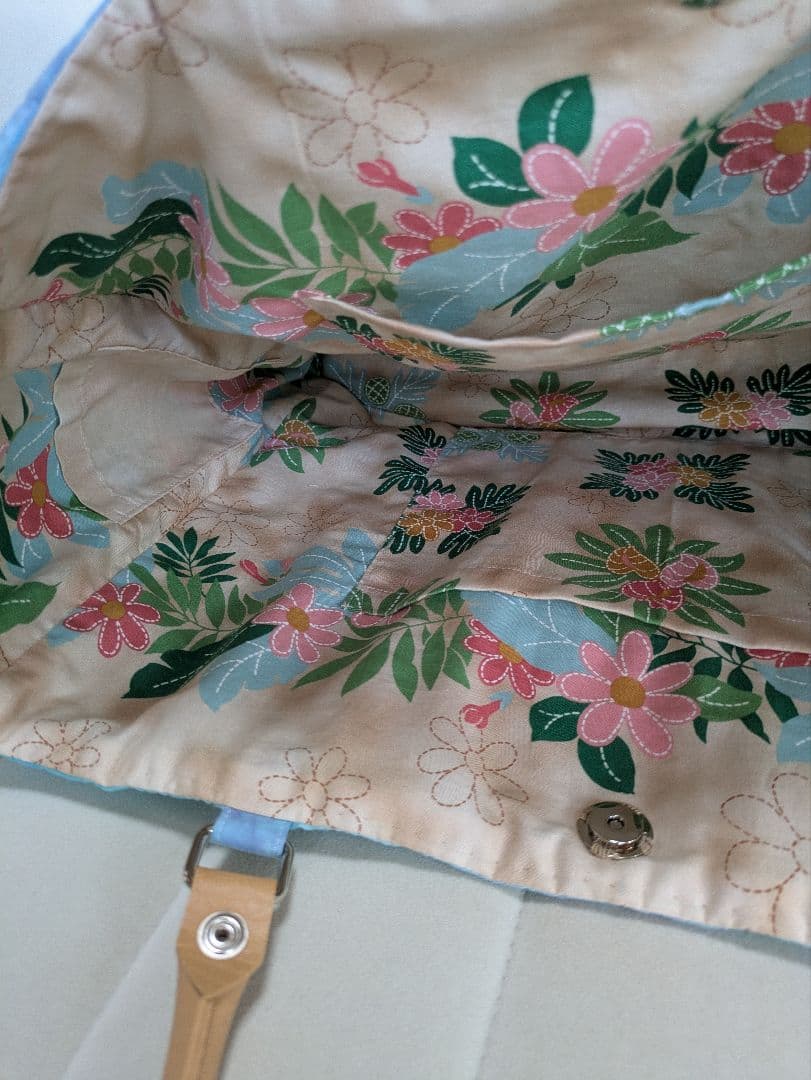 ★ハワイアンキルト薔薇いっぱいの ビッグトートバッグ