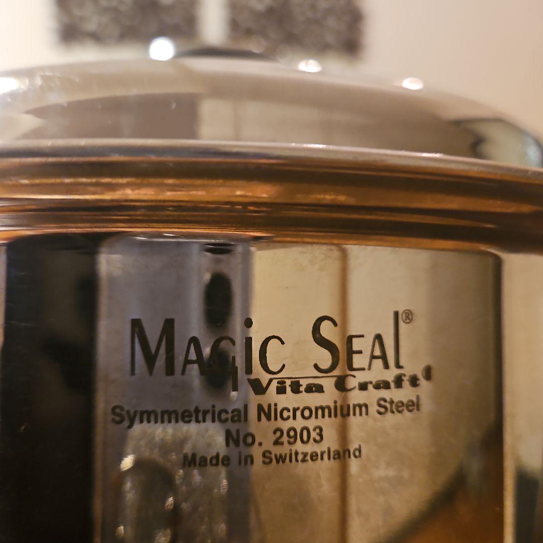 ビタクラフト　マジックシール ステンレス両手鍋 容量３リットル　ガス火用