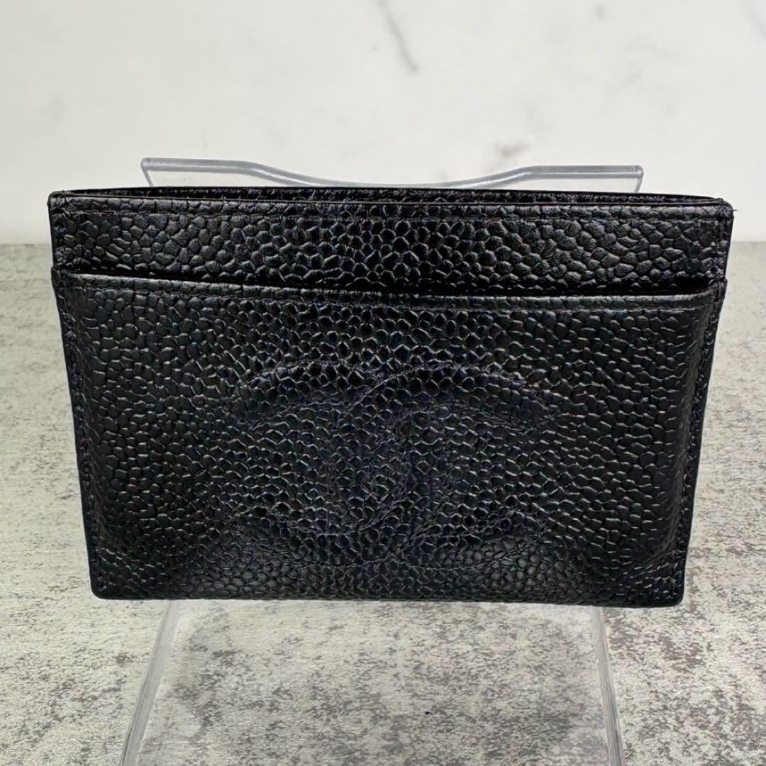 CHANEL シャネル　キャビアスキン　ヴィンテージ　カードケース　デコココ