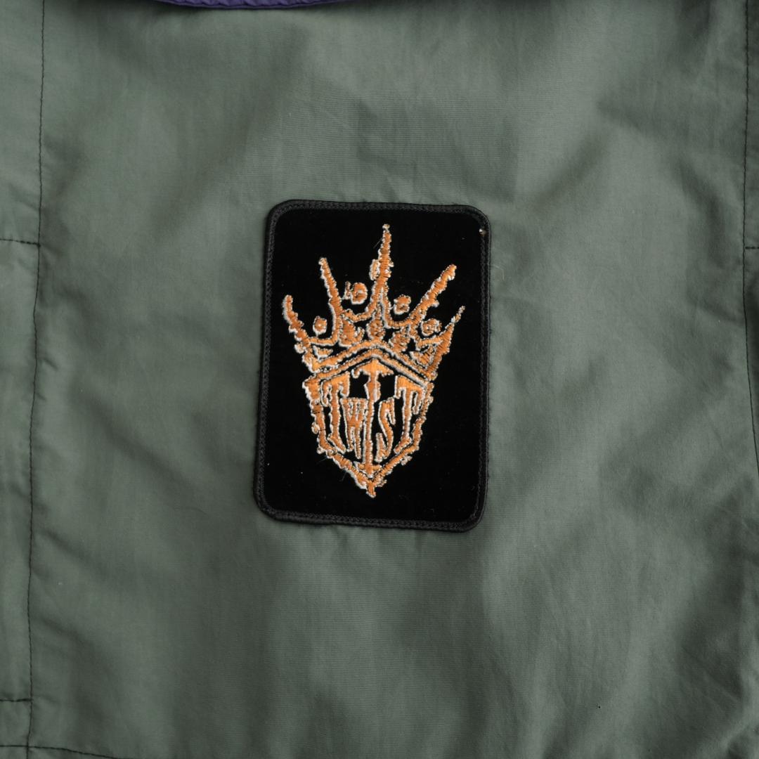 twist USA製 ナイロンアノラックパーカー オリーブ L