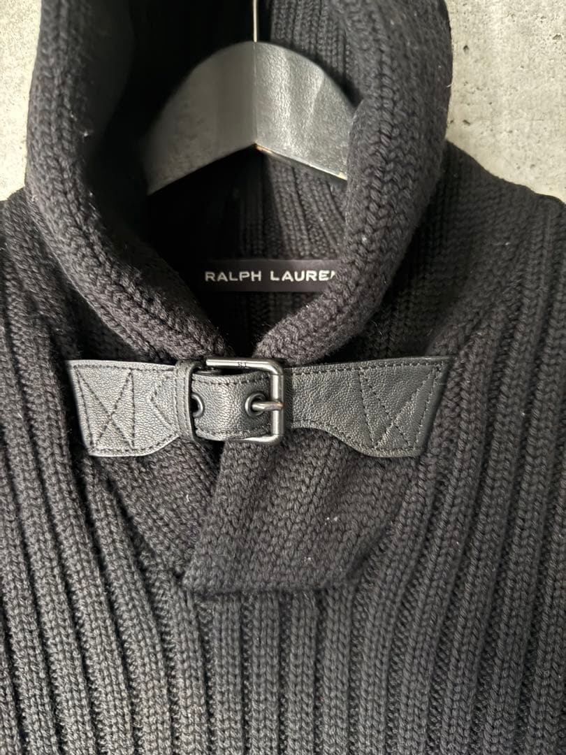 Ralph Lauren ラルフローレン ミリタリーギミック サンプルニット 黒