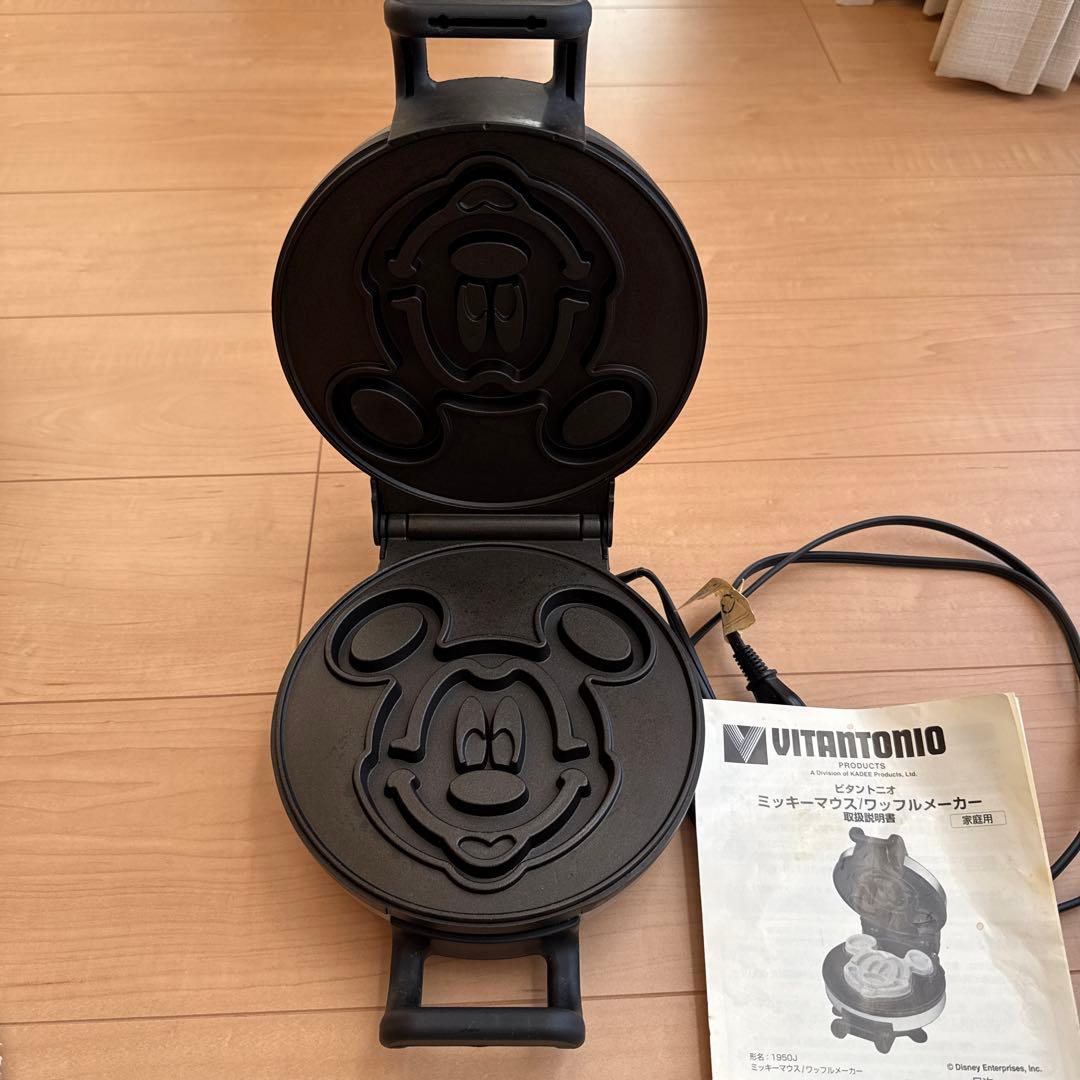 ビタントニオ ミッキーマウス ワッフルメーカー 1950J