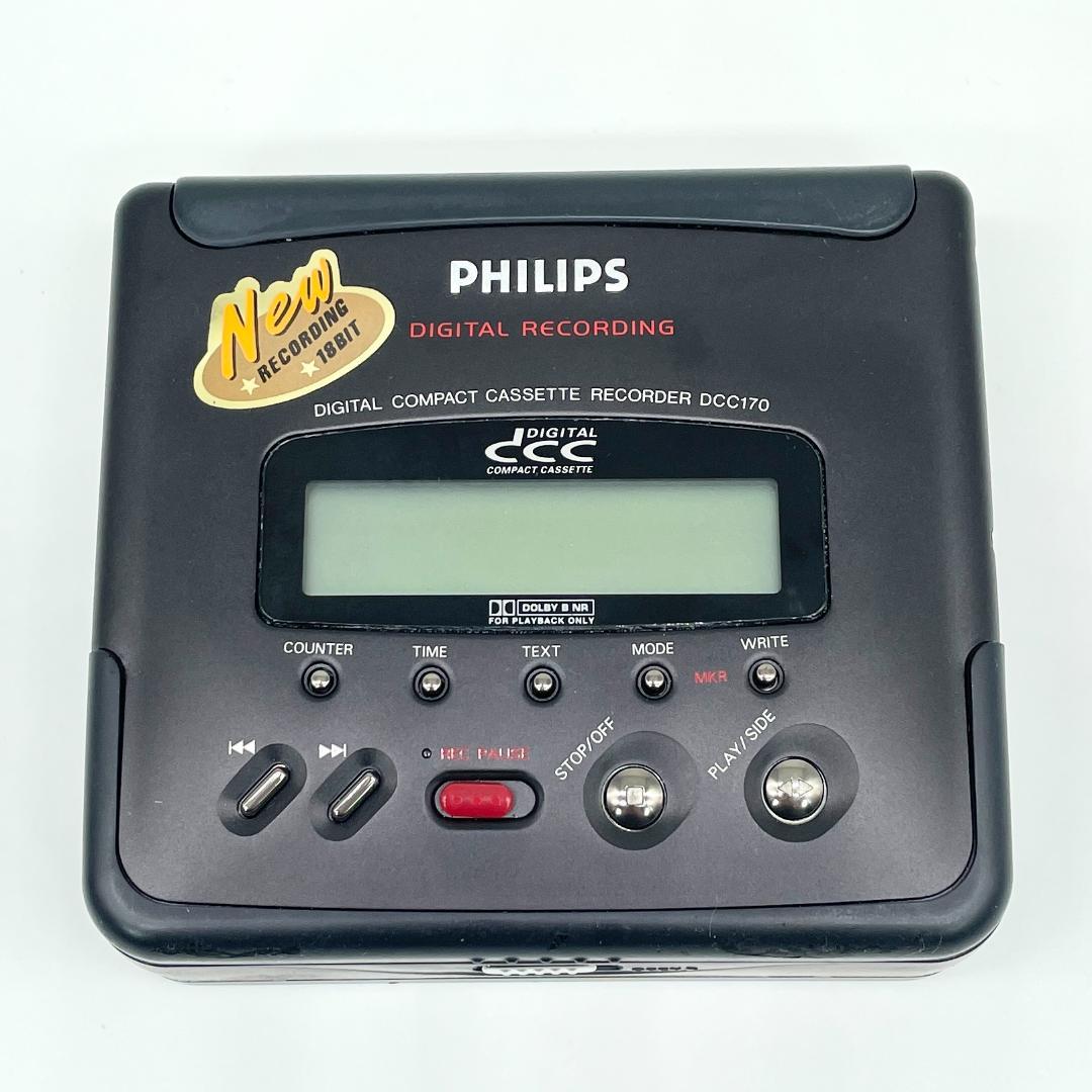 即配【現状品】PHILIPS DCC170 ブラック ポータブルDCCレコーダー
