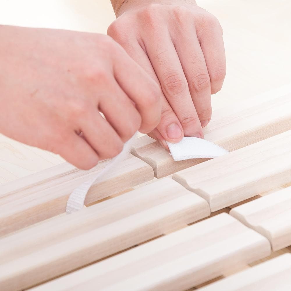 すのこベッド 折りたたみ 天然桐 二つ折り ベッドフレーム 2折桐木床 S