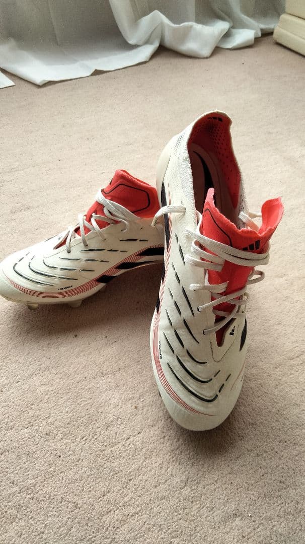 adidas Predator Elite AG 26cm ホワイト/レッド