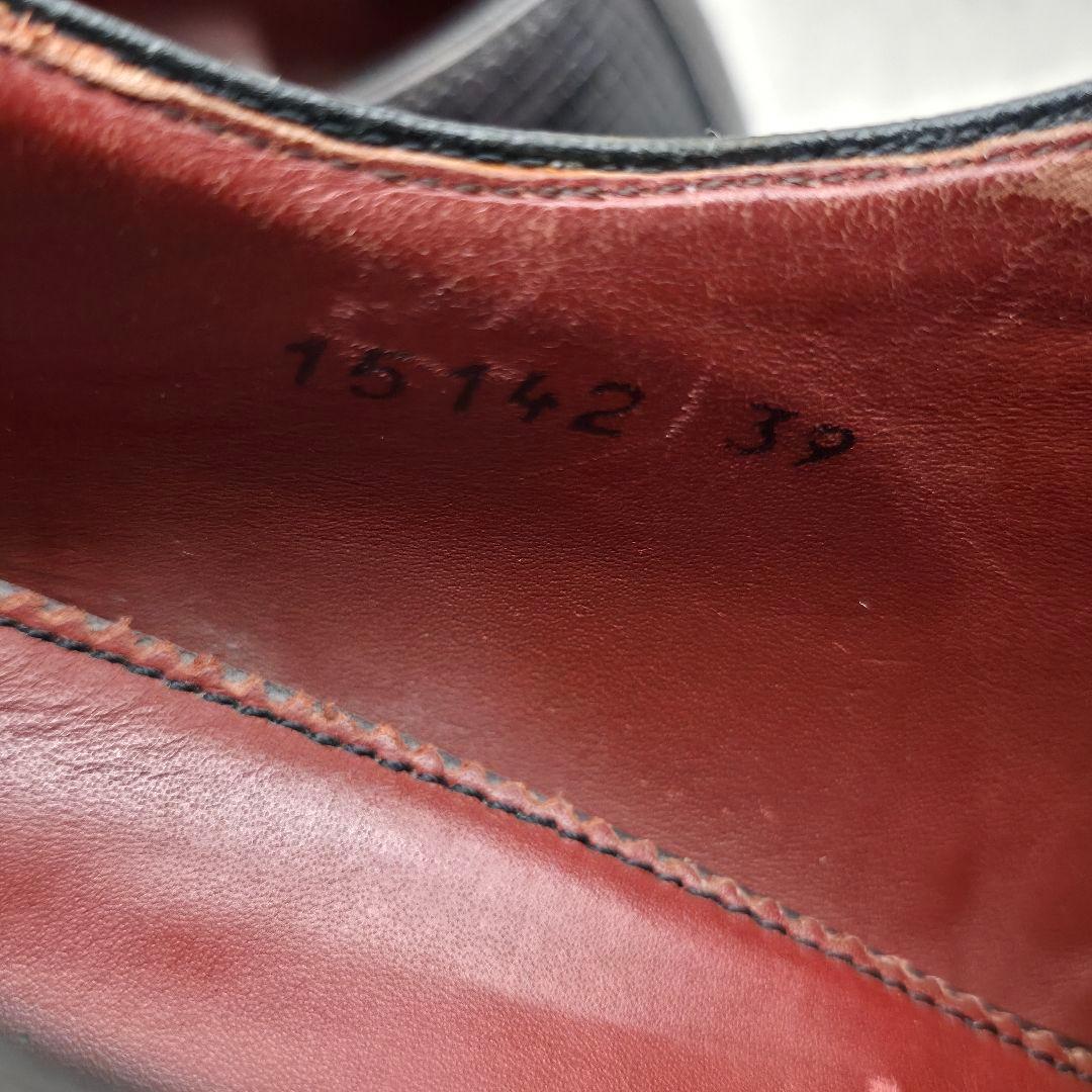 美品 マグナーニ オパンケ製法 リザード型押し サイドレース 25.0cm位