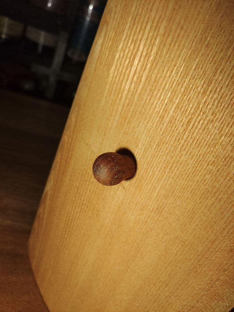 北欧　無垢　オーク　ラウンド　アーチ　サイドラック　ウォールナット　棚　ラック