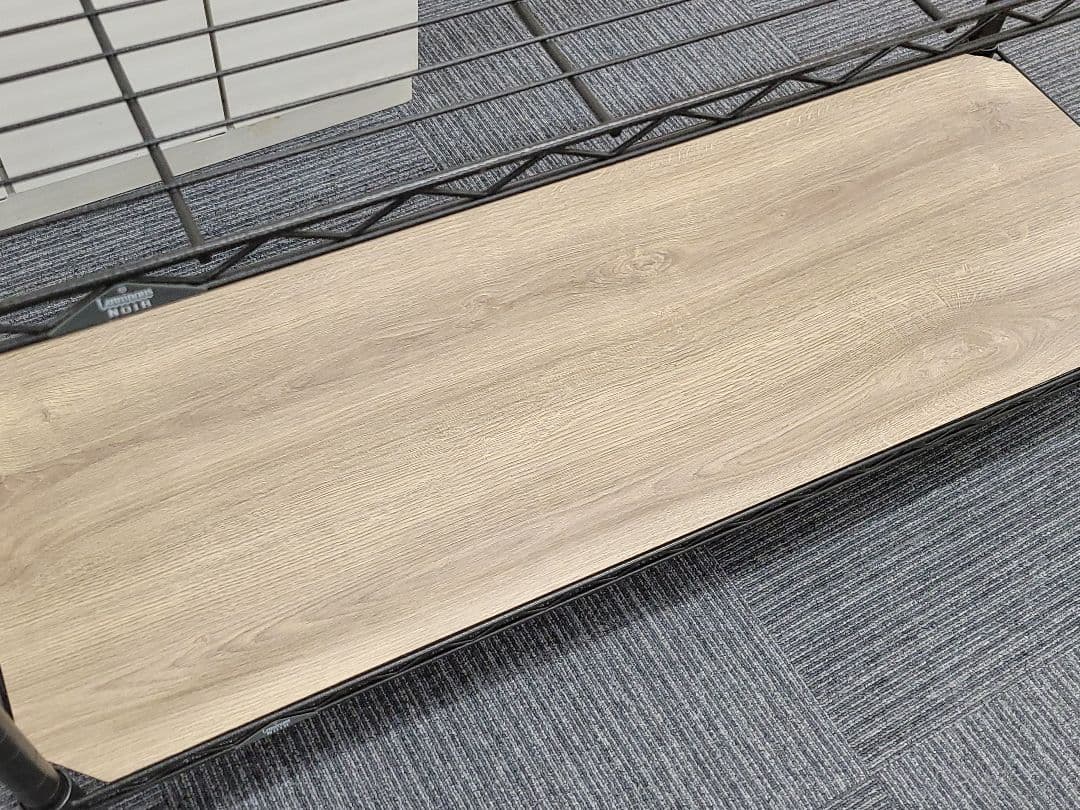 【ワケアリ】 ルミナスノワール スチールラック ５段 リバーシブル天板付き