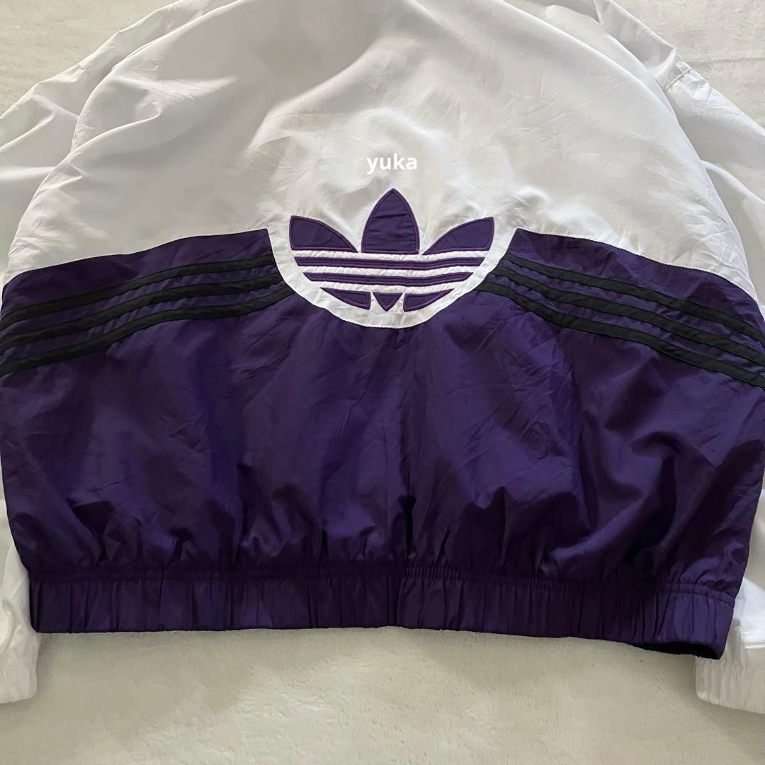 レア好配色◎90s adidas 万国旗 ナイロンジャケット トレフォイル刺繍