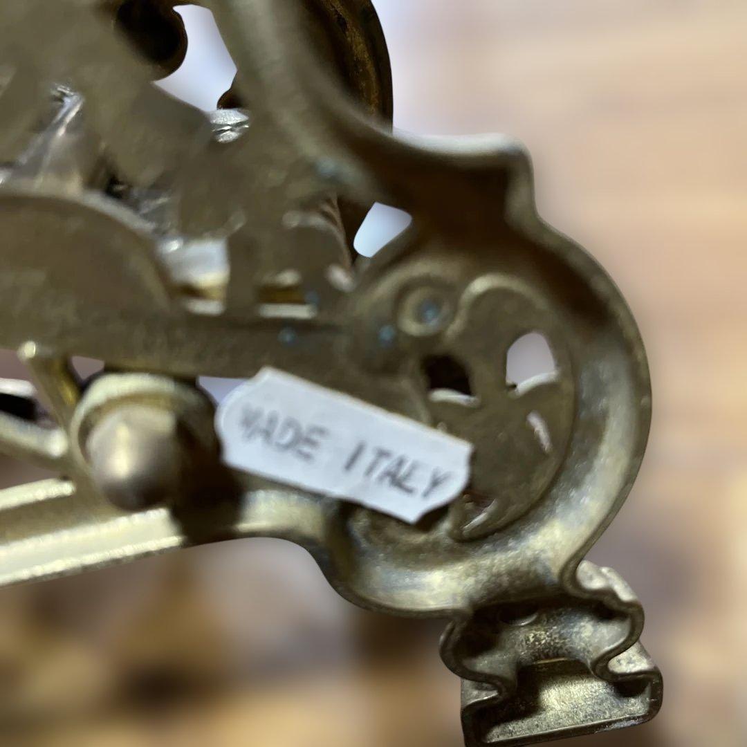 ヴィンテージ風金色置時計　イタリア製　アンティーク