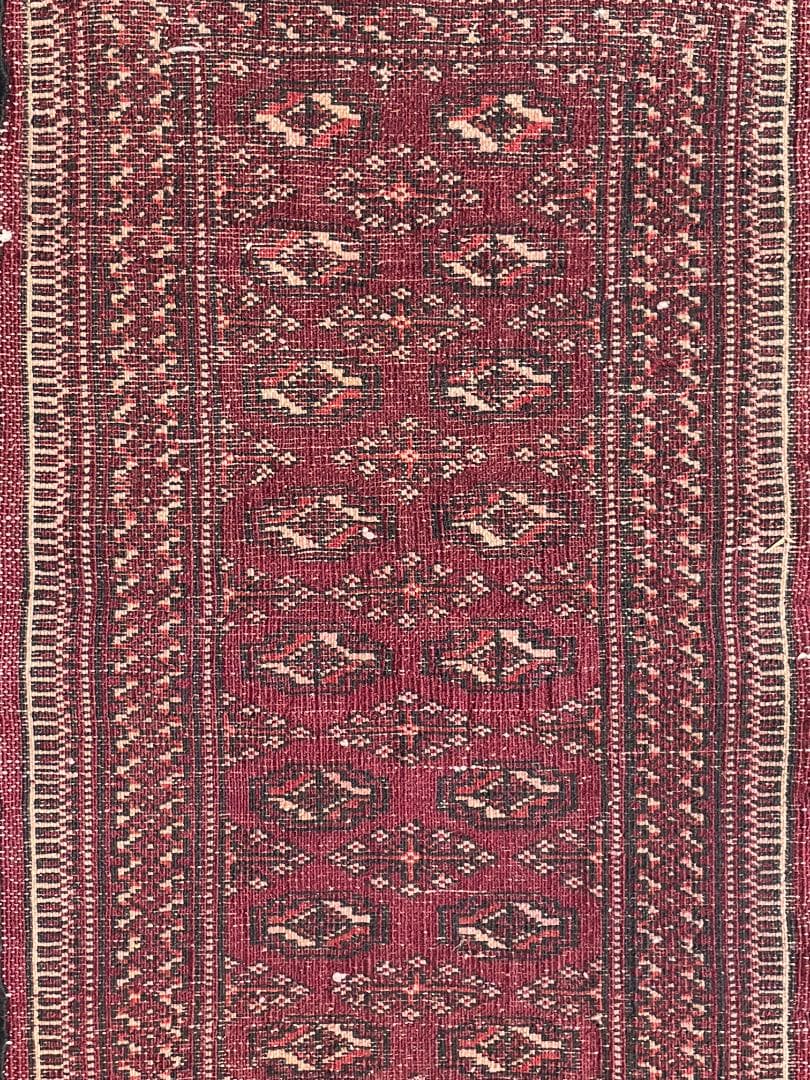 《 Vintage Rug 》トルクメンラグ　トライバル　アフガン　幾何学模様