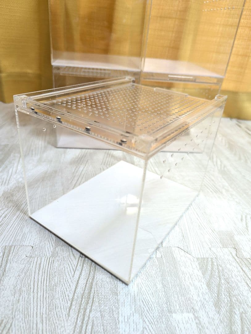 アクリル製爬虫類飼育ケージ 6個　シェルター1つおまけ