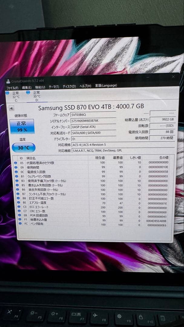 内蔵型SSD SAMSUNG 870EVO 4TB SATA