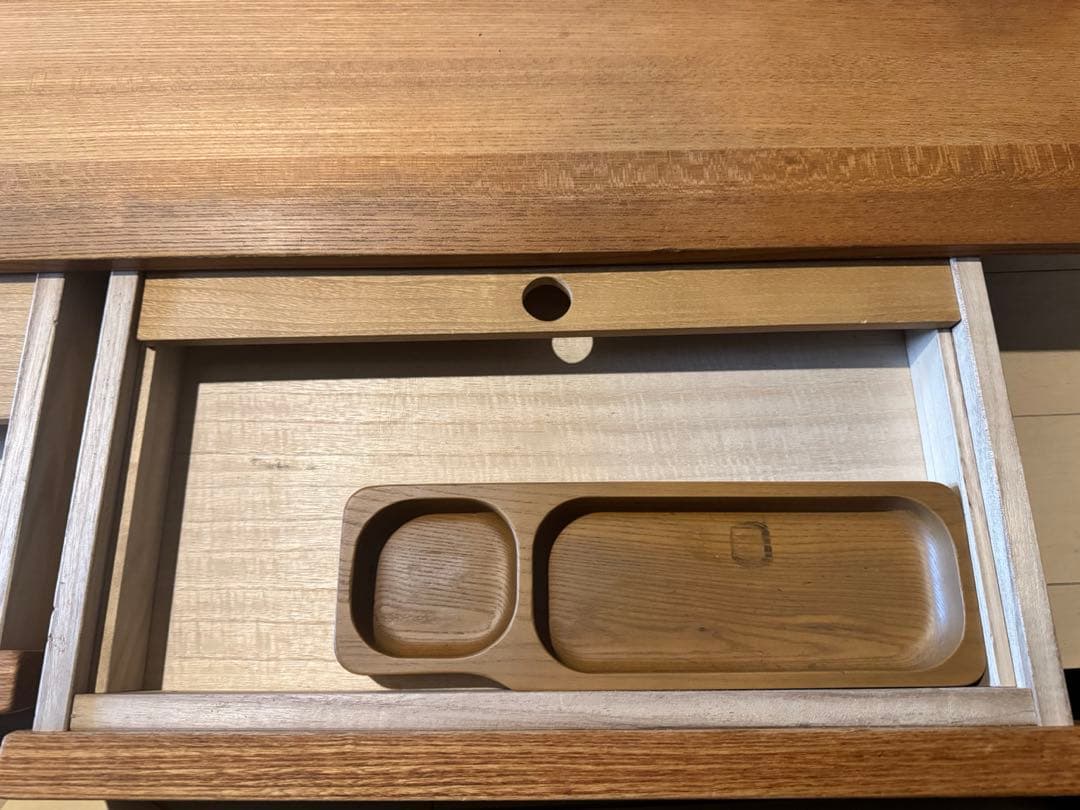 【週末限定値下】マルニ木工　天然木　学習机　デスク　①机本体　宮城発