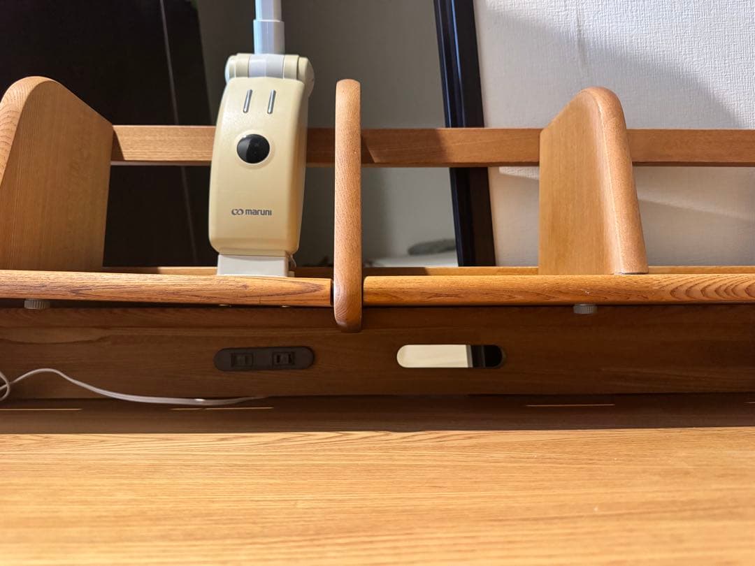 【週末限定値下】マルニ木工　天然木　学習机　デスク　①机本体　宮城発