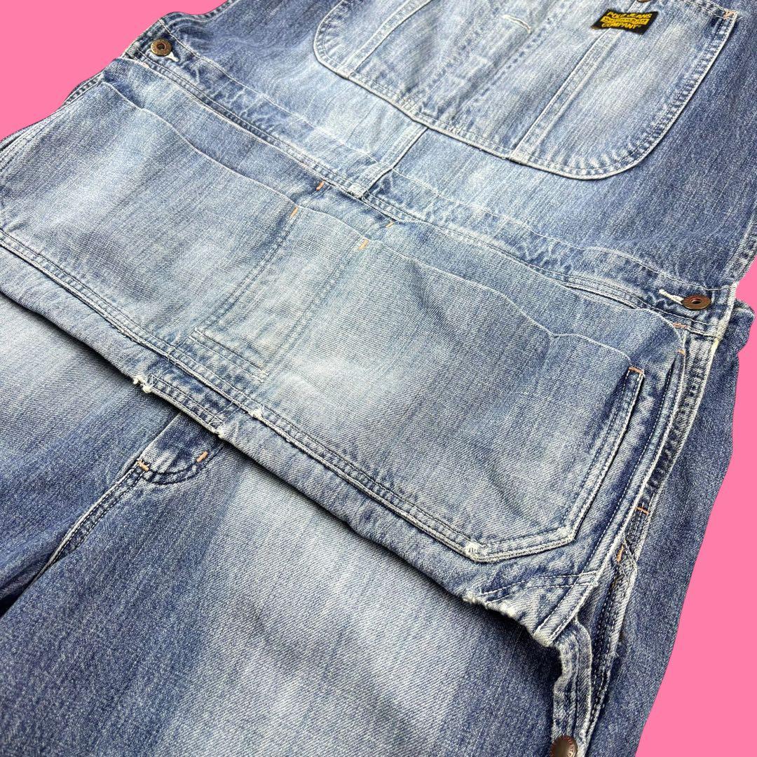 90s Polo Jeans Co Workwear デニムオーバーオール XL