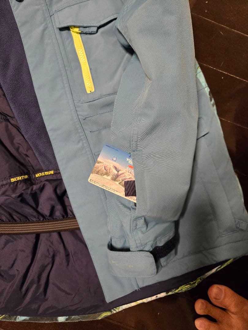 BURTON 子供用 スノーボードウェア 青