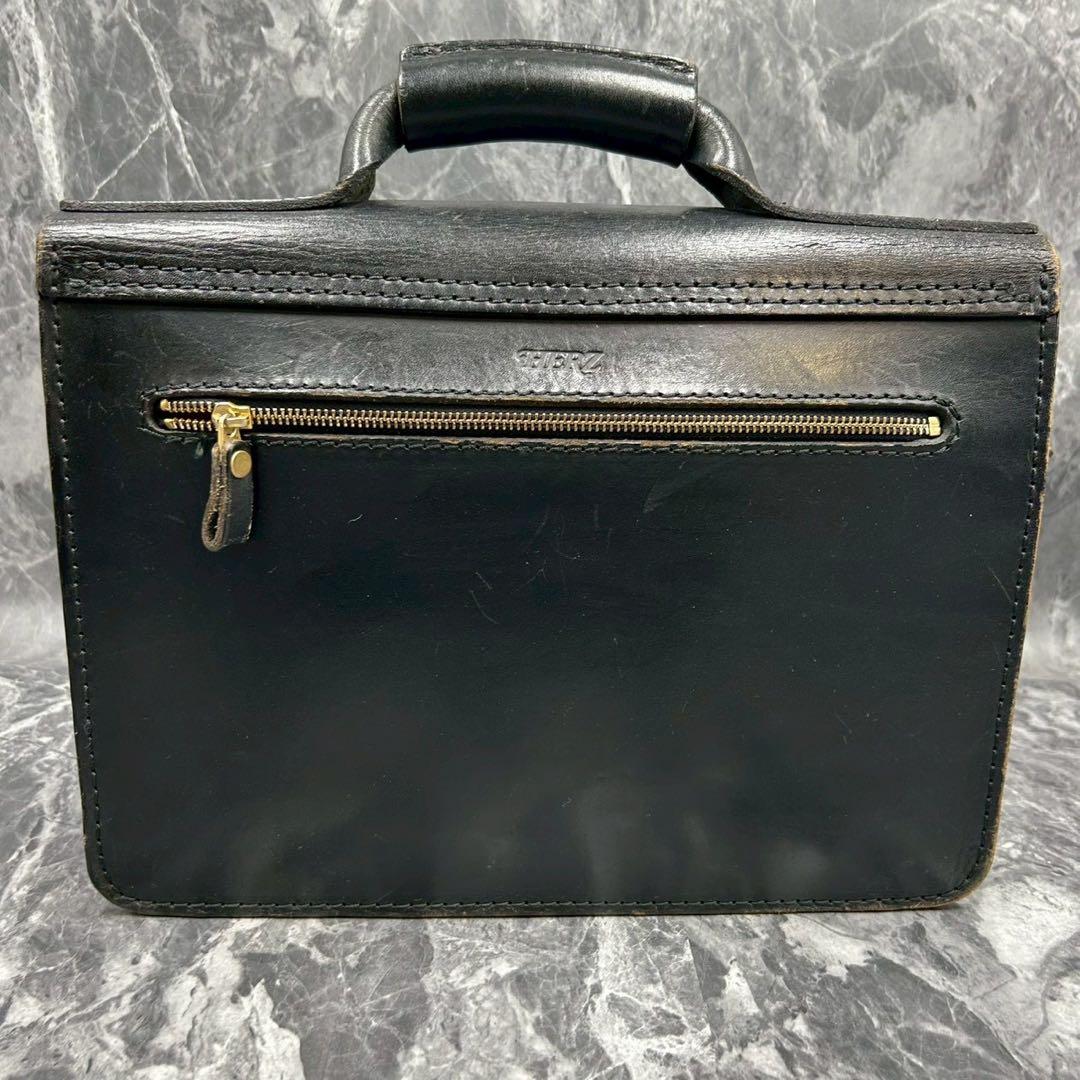 と*皮様 希少■HELZ ビジネスバッグ　ブリーフケース　本革　ブラック　黒