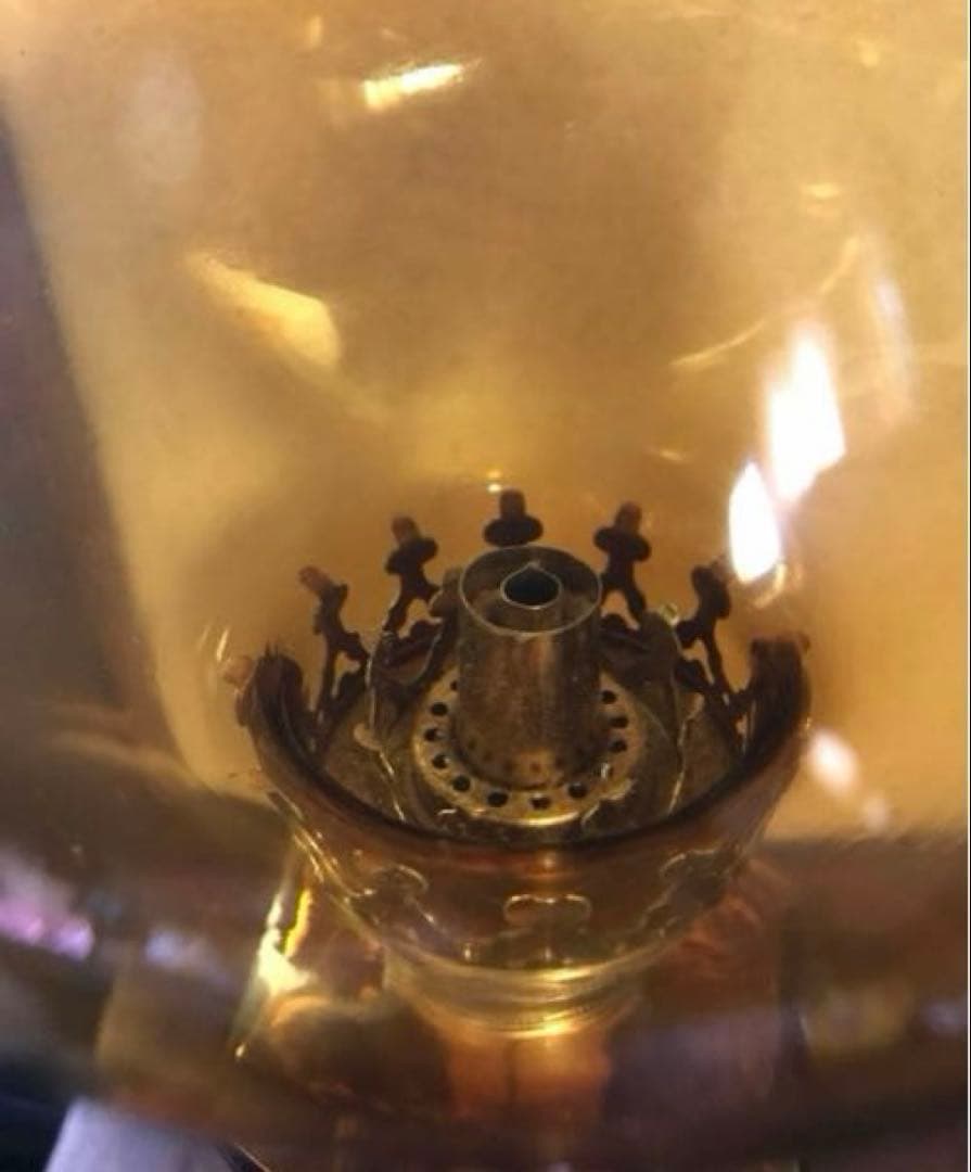 美品　北一ガラス　ランプ　ヴィンテージ　オイルランプ　アルコールランプ