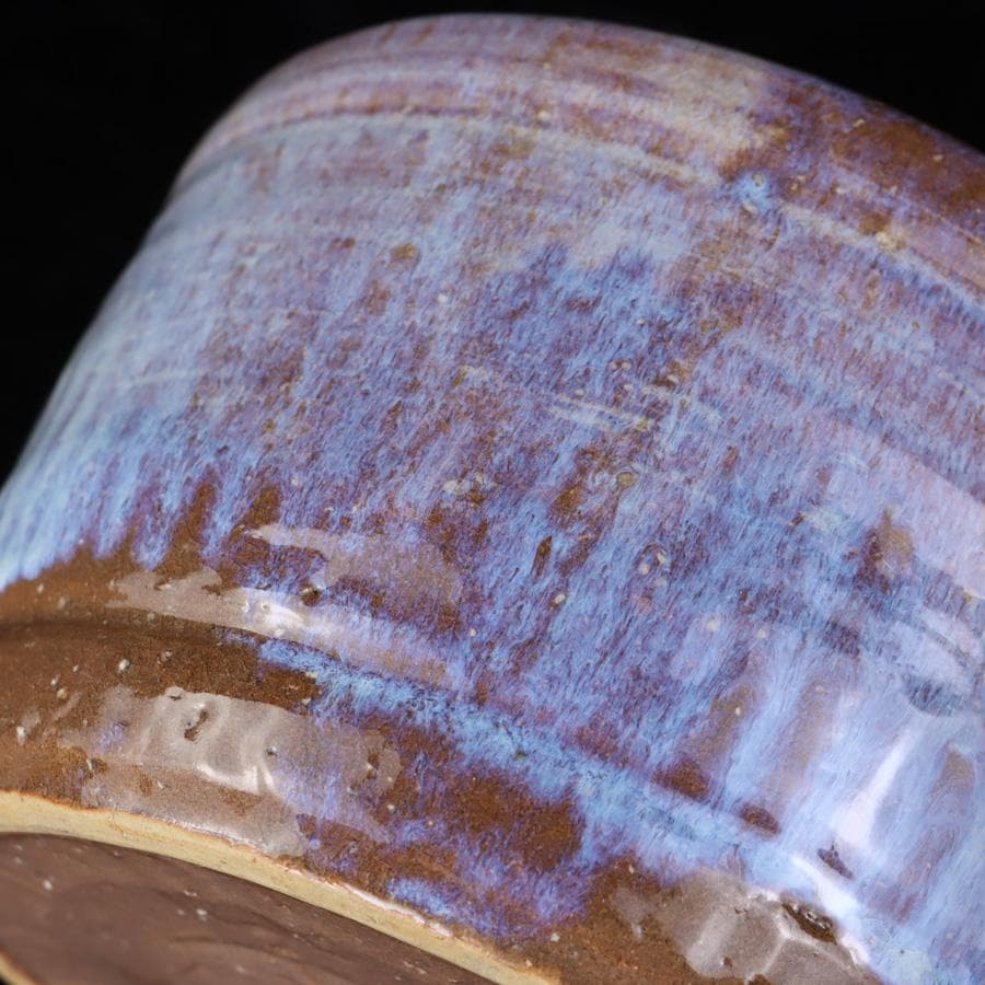 Y3107-2 茶道具 康起造 萩焼水指 共箱 替え蓋付　　　R.R.R