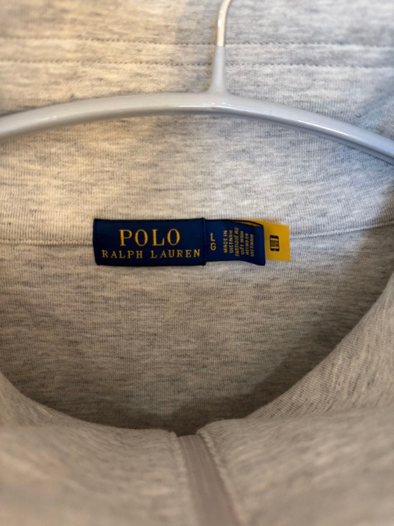 Polo Ralph Lauren グレー ハーフジップスウェット LG
